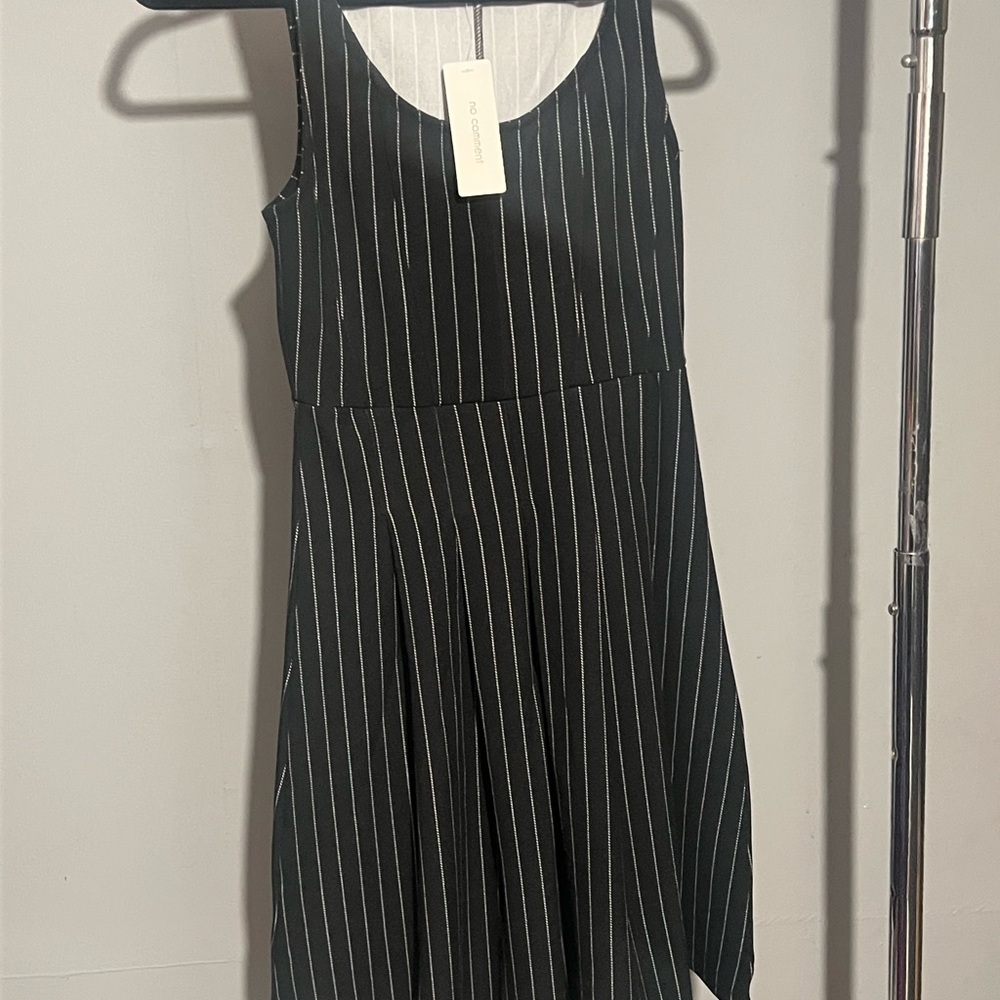 Black and White Striped Dress